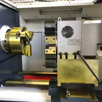 Torno CNC CK6140, torno horizontal con mandril Siemens de 250 mm, torno de bancada plana con riel guía rígido para autopartes