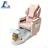 Chaise de manucure de spa pour les pieds de massage tactile humain de luxe chaise de pédicure inclinable électrique moderne avec pompe à jet