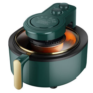 <span class=keywords><strong>Freidora</strong></span> de <span class=keywords><strong>Aire</strong></span> Visible Mecánica de <span class=keywords><strong>6</strong></span> <span class=keywords><strong>Litros</strong></span>, de Gran Capacidad, Diseño Retro Verde, para Restaurante - Product Image 6