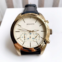 Montre à Quartz de luxe pour hommes, boîtier en acier inoxydable or Rose, Texture Crocodile, cuir véritable, montre-bracelet quotidienne MS bleue