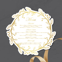 Tarjetas de Invitación Modernas y Sencillas con Diseño Personalizado en Dorado, Acrílico Negro/Blanco para Bodas, Fiestas, Ángel Musical, Hada, Menús de Papel