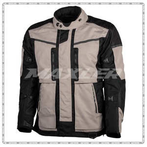 Veste de moto courte grande taille, imperméable et respirante, vêtements de sport toutes saisons avec textile réfléchissant pour la conduite, homologuée CE - Product Image 2