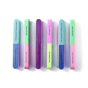 Wholesale Custom Supplies 7 Ways Steps Nail Files Professional Washable Emery Boards Nail Buffering Files