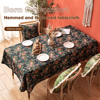 Tissu de couverture de table Jacquard de luxe en gros d'usine OEM/ODM tissu tissé en coton polyester personnalisé pour la décoration intérieure de fête à manger