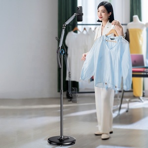 Jopree L66 Mobile Home Studio supporto per telefono flessibile a doppio <span class=keywords><strong>braccio</strong></span> con Base a disco e ruote per uso personale sulla scrivania - Product Image 4