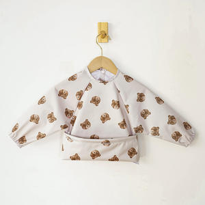 <span class=keywords><strong>Bavoir</strong></span> pour bébé à manches longues double couche <span class=keywords><strong>Bavoir</strong></span> pour bébé imperméable Complément alimentaire transfrontalier <span class=keywords><strong>Blouse</strong></span> imperméable Fermeture à boutons - Product Image 6