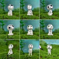 Boneka Elf Resin bercahaya Mini, patung Model Mononoke putri hutan Dekorasi Pot taman rumah luar ruangan cinta peri Resin
