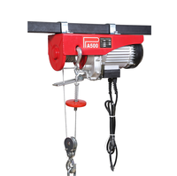 Nouvelle mini-treuil électrique à câble de 1 tonne, 1000 kg, monophasé, acier, certifié TUV, télécommande, vitesse de levage de 12 m/min