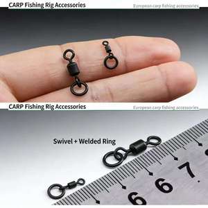 Mousqueton pivotant à anneau unique en laiton de haute qualité, capacité de charge de 10g, longueur de 180mm, pour accessoires de pêche à la <span class=keywords><strong>carpe</strong></span> - Product Image 3