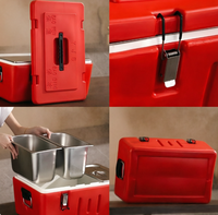Conteneur isotherme de haute qualité en acier inoxydable de 40 L grande capacité pour la conservation des aliments, boîte isotherme pour restaurant