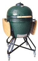 AUPLEX 3XL Luxuriöser Premium Kamado Outdoor-Grill mit Fernbedienung und Trolley, 13"-29" Keramik-Edelstahl-Konstruktion