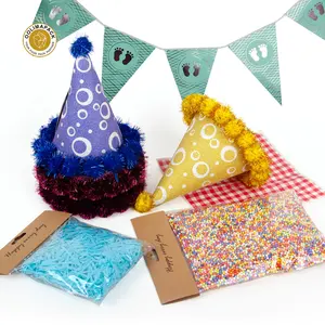 Gorro de cono para fiesta de cumpleaños, decoración de celebración para niños