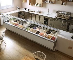 <span class=keywords><strong>Vetrina</strong></span> Refrigerata Commerciale da Banco per Gelato Soft, Congelatore Espositore per Negozi - Product Image 3