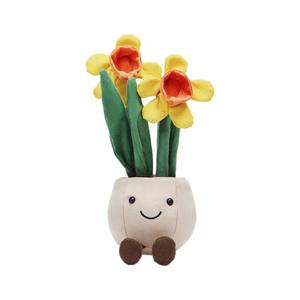 Gelée Tulipes Jonquilles Plantes En Pot En Peluche Jouet Daisy <span class=keywords><strong>Monstera</strong></span> Deliciosa Orchidée Bouquets Poupées En Peluche Fleur Article Décoratif - Product Image 5