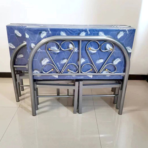 HY the New Stylish and Simple <strong>Bed</strong> with Mass Wholesale Metal Folding <strong>Single</strong> Double <strong>Bed</strong> <strong>Saves</strong> <strong>Space</strong> for Adult <strong>Beds</strong> - Product Image 3