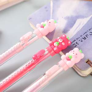 Los Mejores Borradores Escolares con Forma <span class=keywords><strong>de</strong></span> Oso, Carcasa <span class=keywords><strong>de</strong></span> Plástico, Tipo Push-<span class=keywords><strong>Pull</strong></span>, Color Rosa, Goma <span class=keywords><strong>de</strong></span> Borrar Extensible Larga para Niños - Product Image 2