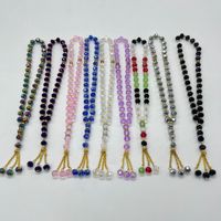 Bracelet de prière ethnique en cristal 10 mm, 33 perles, pour comptage manuel, vente en gros transfrontalière