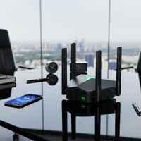 Peralatan WiFi High Gain AC1200Mbps Wifi Extender Router Relay Dual Band Mini Wifi Repeater untuk Apartemen dan Gedung
