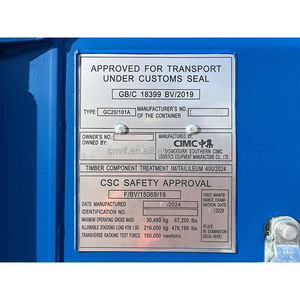 Contenedor de Envío de Uso General de 20 pies, Nuevo, Contenedor Estándar de Carga Seca 20GP para Transporte Logístico - Product Image 6