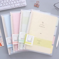 Articles de papeterie personnalisés avec couverture en PP, classeur à feuilles mobiles A4 A5 B5, bloc-notes ligné avec logo, carnet de planification personnalisable, fabrication sur mesure, pour l'école