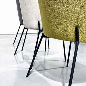 Aceptamos Personalización de tela, restaurante <span class=keywords><strong>italiano</strong></span> minimalista moderno para el hogar, cafetería, silla de comedor de Hotel, respaldo de bolsa suave de hierro - Product Image 5