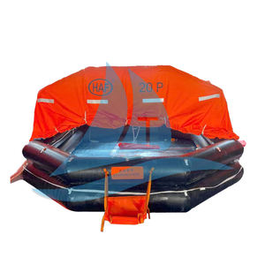 قارب نجاة ذاتي النفخ HAF-A <span class=keywords><strong>20</strong></span> لـ <span class=keywords><strong>20</strong></span> شخصًا، قابل للرمي في البحر، متوافق مع معايير SOLAS، مصنوع من مادة CSM، حقيبة نجاة لـ <span class=keywords><strong>20</strong></span> شخصًا - Product Image 1
