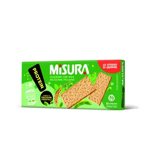 Soy Soia Best Healthy Italian Soy Crackers - MISURA Soia 400G Pack - Oven-Baked Snacking Excellence