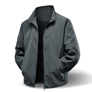 Veste à col vertical fin, imprimée, pour l'alpinisme en plein air, cardigan zippé, vêtements de travail, manteau de cyclisme coupe-vent, confortable et chaud - Product Image 4