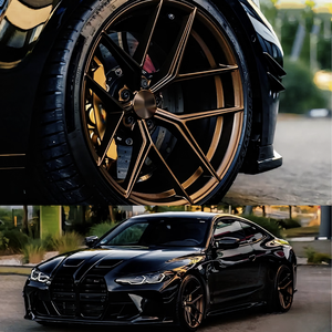 Chất lượng cao 5 lỗ 17x8 5x114.3 bánh xe với sâu lõm 19 20 21 <span class=keywords><strong>22</strong></span> inch vành 18 inch giả mạo Hợp kim nhôm vành bánh xe - Product Image 3