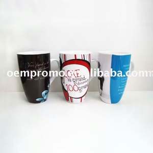Tasse à café en céramique multicolore promotionnelle - Product Image 4