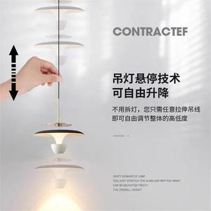 Adjustable LED Pendant Light Luxury Chandelier for Master Bedroom Living Room Study <b>Sofa</b> Entryway Cabinet-Other Spaces - Product Image 6