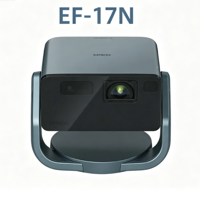 EF-17N 3LCD Laser Projector with Pan-Tilt Ultra-HD 1080P Eye-Friendly for Home Use in Bedrooms & Living Rooms