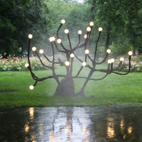Éclairage LED pour mariage sur la plage, éclairage LED de Noël, événements de vacances, arbre en résine perlée, éclairage de parc sur le thème de la nature