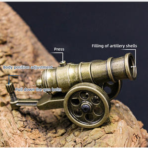ขายส่งโรงงานโลหะอยู่ไม่สุขของเล่นปล่อยจรวดปืนปืนใหญ่ปืนใหญ่ Sidewinder X2กระสุนนุ่มงานฝีมือเด็กชายของเล่นโลหะ - Product Image 4