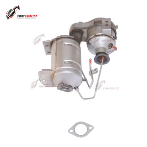 Tuyau d'échappement de convertisseur de <span class=keywords><strong>catalyseur</strong></span> à trois voies à double cœur pour JAC Refine Pickup M4 <span class=keywords><strong>Diesel</strong></span> Version Auto Parts - Product Image 3