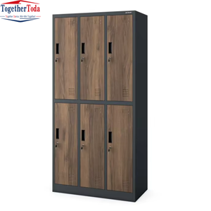 6 Door Ventilated Anti Theft Secure <b>Storage</b> Organized Durable Industrial Heavy Duty Steel <b>Lockers</b> for School Gym - Product Image 1