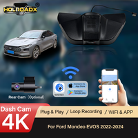 Holroadx Caméra embarquée 4K pour Ford Mondeo EVOS 2022-2024 Avant/Arrière Contrôle par application WIFI GPS en option Plug & Play Vision nocturne