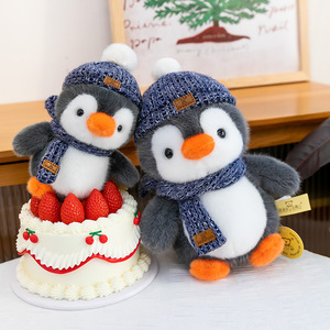 Peluche <span class=keywords><strong>pingouin</strong></span> à capuche super douce, anti-stress, thème dessin animé, cadeau d'anniversaire, souvenir du monde des glaces et de la neige pour enfants - Product Image 2