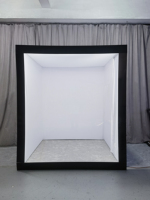Caja de Fotomatón Personalizada para Bodas y Fiestas, con Fondo LED, Material de PVC, Compatible con Smartphones y iPad, Color Personalizado