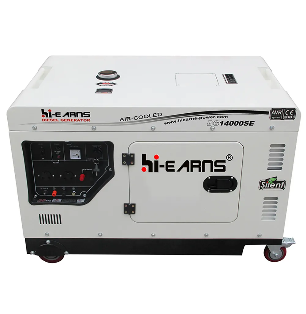 Generador de diésel supersilencioso, generador portátil refrigerado por aire, 8KVA 9KVA 10kVA 12kVA 16kVA 20kVA