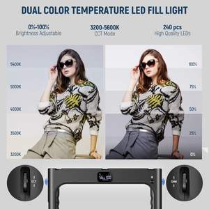 Estabilizador <span class=keywords><strong>de</strong></span> Jaula para Cámara <span class=keywords><strong>NEEWER</strong></span> A111 II, Kit <span class=keywords><strong>de</strong></span> Iluminación <span class=keywords><strong>de</strong></span> Video para Smartphone con <span class=keywords><strong>Luz</strong></span> Fría, Vertical - Product Image 6