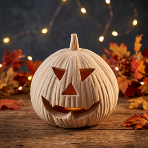 Juego de 2 Macetas de Terracota con Diseño de Calabaza para Halloween - Product Image 3