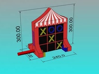 Jeux de carnaval publicitaires jeu de fête d'événement gonflable avec un design personnalisé