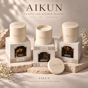 Aikun Clean White Single Wick Ceramic Jar Scented <b>Candle</b> with Illustrated <b>Gift</b> Box Custom Logo Direct Factory OEM ODM Bulk Order - Product Image 2
