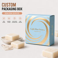 Boîte d'emballage en carton pliable personnalisée avec finition dorée, pour savon, bougie, parfum, cosmétique, emballage cadeau