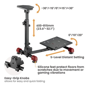 Support de volant de course pliable LRS05-BS pour simulateur de course, support de volant de course, cockpit de simulateur de course - Product Image 2