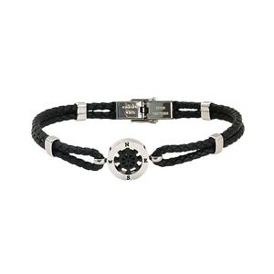 Anchor Hexagram Stainless Steel Bracelet Woven Leather Rope Titanium Steel Jewelry Fashion Charm Bracelets - Product Image 5