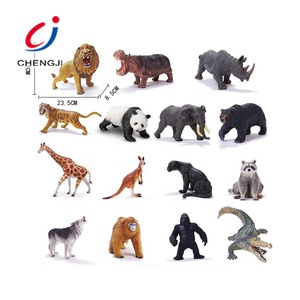 Juego de 24 Figuras de Animales Salvajes de Plástico para la Selva, Mundo <span class=keywords><strong>Animal</strong></span>, Simulación 3D, Modelo de Bosque, Animales de Vinilo Suave - Product Image 1