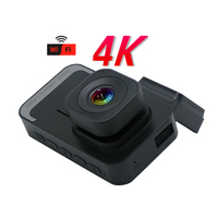 Haute qualité vente chaude 4K double voie Dashcam boucle enregistrement parc moniteur téléphone portable interconnexion voiture boîte noire double DVR