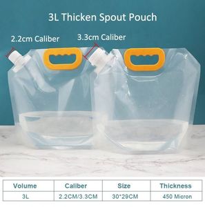 Bouteille d'eau pliable portable en plastique pour camping, impression UV personnalisée, vente en gros, 3,5L, 5L, 10L, pour bière et jus, réutilisable, pour rangement extérieur - Product Image 3